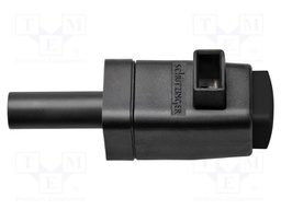 Laboratory clamp; black; 300VDC; 16A; Contacts: nickel; -25÷90°C