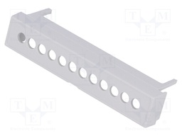 Terminals cover; grey; 5.08mm; Holes no: 12