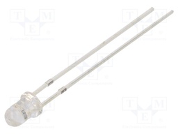 LED; 3mm; yellow; 4200÷5800mcd; 30°; 3÷5V; 20mA; Variant: blinking