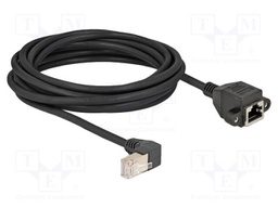 Extender Ethernet; S/FTP; Cat: 6a; 5m; LSZH; black; 26AWG; screw