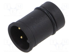 Connector: M12; contact insert; male; PIN: 3; 250V; 4A; IP67