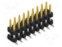 Connector: pin strips; pin header; male; PIN: 18; 2mm; SMT; 2x9; 100V