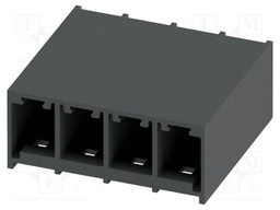 PCB headers, nominal cross section: 6 mm?, color: black, nom