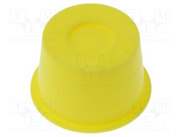 Plugs; Body: yellow; Out.diam: 31.1mm; H: 19mm; Mat: PE-LLD; push-in