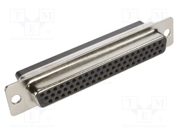 D Sub Connector Housing, 62 Ways, High Density D Sub, DC, Receptacle, Steel Body