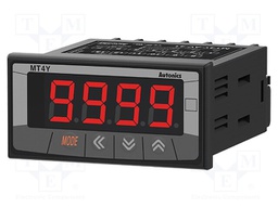 Module: meter; DC voltage; 100÷240VAC; on panel; Display: LED; MT4Y