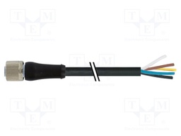 Connection lead; female; IP67; 63VAC; 63VDC; 16A; 1.5m; PIN: 5; plug