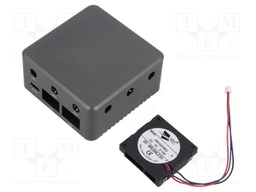 Enclosure: for router; BPI-R3-MINI; aluminium; grey