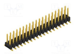 Connector: pin strips; pin header; male; PIN: 38; 2.54mm; SMT; 2x19