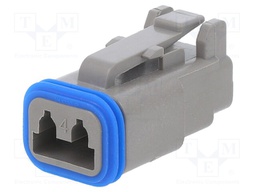 Connector: wire-wire; PX0; plug; female; PIN: 2; IP68; Locking: latch
