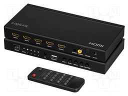 Switch; HDCP 1.3,HDMI 1.3; Colour: black; Input: HDMI socket x4