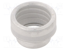 Straight terminal connector; galvanised steel