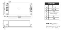 Converter: AC/DC; 85W; Uout: 15VDC; Iout: 5660mA; 90%; 90÷264VAC
