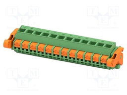 PCB connector, nominal cross section: 2.5 mm2, color: green,