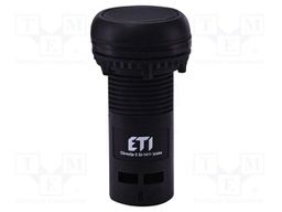Switch: push-button; 22mm; NC; black; IP65; flat; E; Pos: 2; Ø22.5mm