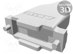 Enclosure: for D-Sub connectors; D-Sub 15pin,D-Sub HD 26pin