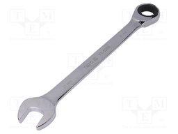 Key; combination spanner,with ratchet; 27mm