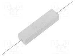 Resistor: wire-wound; cement; THT; 15Ω; 20W; ±5%; 14.5x13.5x60mm