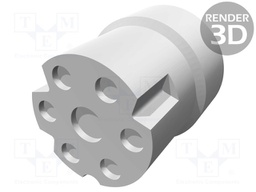 Connector: circular; Round Connector System; female; PIN: 7
