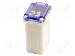 Fuse: fuse; 25A; 32VDC; automotive; 10.7mm; 10.7x7.7x15mm