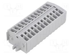 Terminal block; ways: 12; 0.08÷2.5mm2; 800V; 24A; Colour: grey