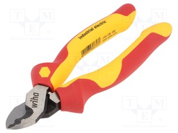 Pliers; insulated,side,cutting; for voltage works; steel; 160mm