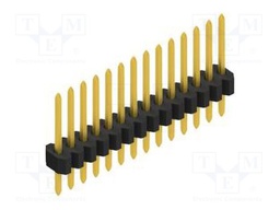 Connector: pin strips; pin header; male; PIN: 14; 1.27mm; THT; 1x14