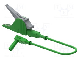 Test lead; 36A; angular banana plug 4mm,aligator clip; Len: 1.5m