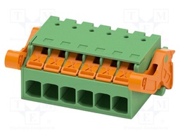 PCB connector, nominal cross section: 2.5 mm2, color: green,