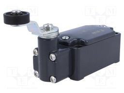 Limit switch; lever R 43mm, plastic roller Ø20mm; NO + NC; 10A
