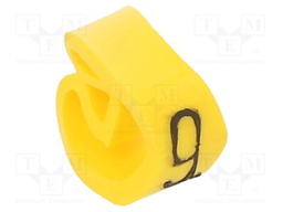 Markers for cables and wires; Label symbol: 9; 4÷10mm; PVC; PA