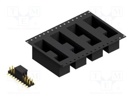Connector: pin strips; pin header; male; PIN: 20; 2.54mm; SMT; 2x10