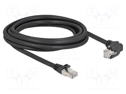 Patch cord; S/FTP; Cat: 6; RJ45 plug,RJ45 down angled plug; 3m