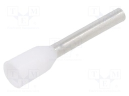 Tip: bootlace ferrule; insulated; copper; 0.75mm2; 10mm; tinned