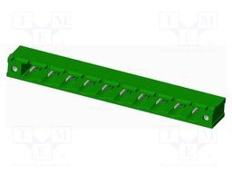 Connector: pluggable terminal block; socket; male; angled 90°