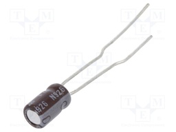 Capacitor: electrolytic; low impedance; THT; 6.8uF; 35VDC; Ø4x7mm