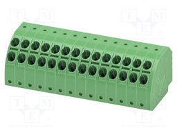 PCB connector, nominal cross section: 1.5 mm?, color: green,