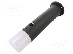 With motion detector; CORTA; IP44; Lamp: garden luminaire; 25W