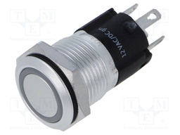 Switch: vandal resistant; Pos: 2; SPDT; 3A/240VAC; 3A/240VDC; green