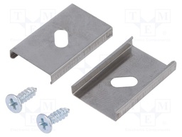 Flexible mounting plate U; natural; stainless steel
