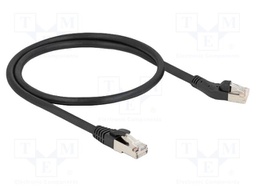 Patch cord; S/FTP; Cat: Cat 8.1; RJ45 plug,RJ45 left angled plug