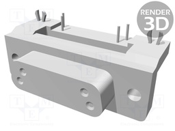 D-Sub; PIN: 15; socket; female; PCB snap-in; angled 90°; THT; M3
