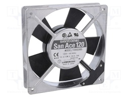 Fan: AC; axial; 120x120x25mm; 117m3/h; 38dBA; ball bearing; 2500rpm
