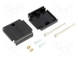 Enclosure: for D-Sub adapters; D-Sub 15pin; Locking: screws