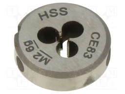 Threading die; M2; 0.4; high speed steel; H: 5mm; Øout: 16mm