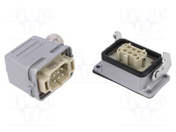 Connector: HDC; male + female; C146; PIN: 6; 6+PE; size E6; M20; 22A