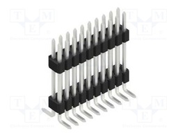 Connector: pin strips; pin header; male; PIN: 20; 1.27mm; SMT; 2x10