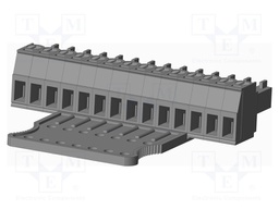 Connector: pluggable terminal block; plug; female; straight; grey