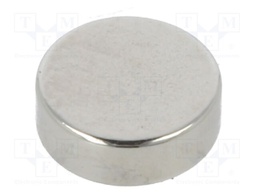 Magnet: permanent; neodymium; 5.5N; Ø: 6mm; H: 2mm
