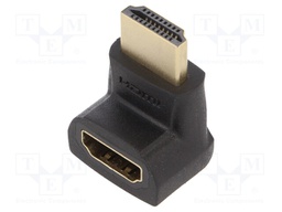 Adapter; HDMI socket 270°,HDMI plug; Colour: black